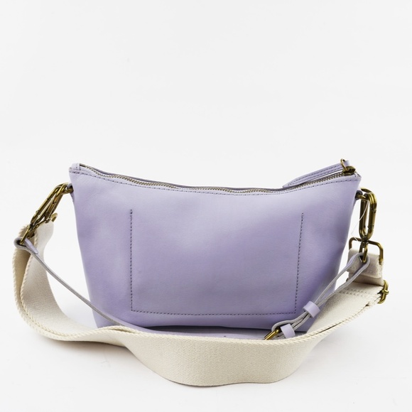 New MADEWELL The Leather Carabiner Crossbody Sling Bag in Distant Peri - Picture 5 of 10